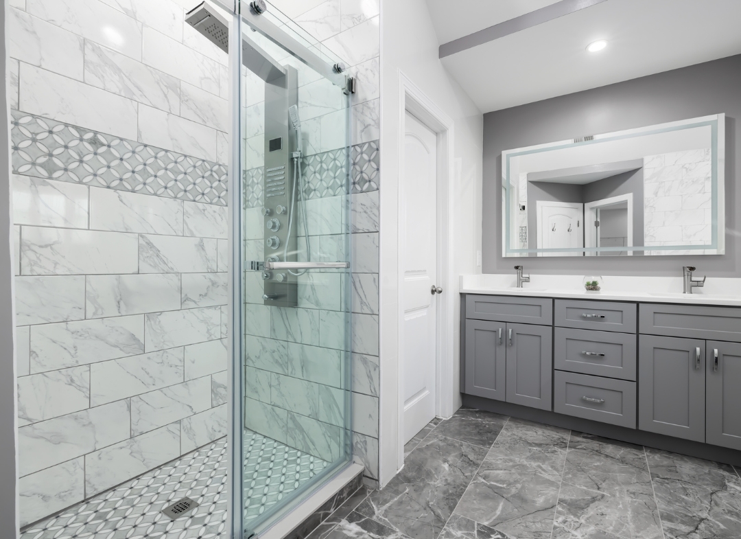 Custom shower remodel in Portland